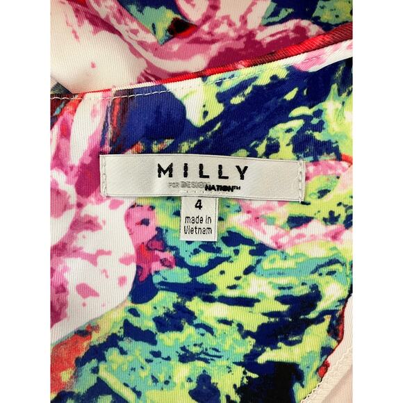 Milly for Design Nation Vibrant Spring Dress Size 4 - Picture 3 of 3